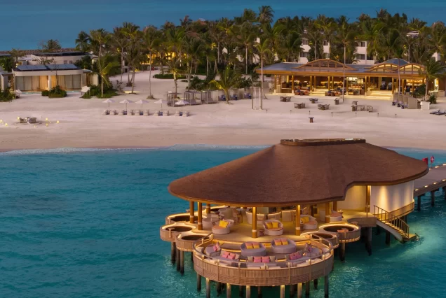 Brand-New Maldives Overwater Luxury Villas with Daily Breakfast, Nightly Dinner & Cocktails