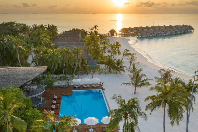 Maldives Overwater Villas with Seaplane Transfers, Daily Breakfast + Daily Lunch & Dinner with Free-Flow Drinks